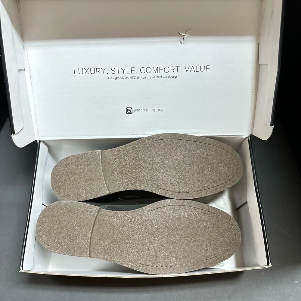 MARC JOSEPH NEW YORK 'Lenox Ave' Olive Suede Ankle Boots